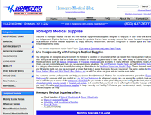Tablet Screenshot of homepromedical.com